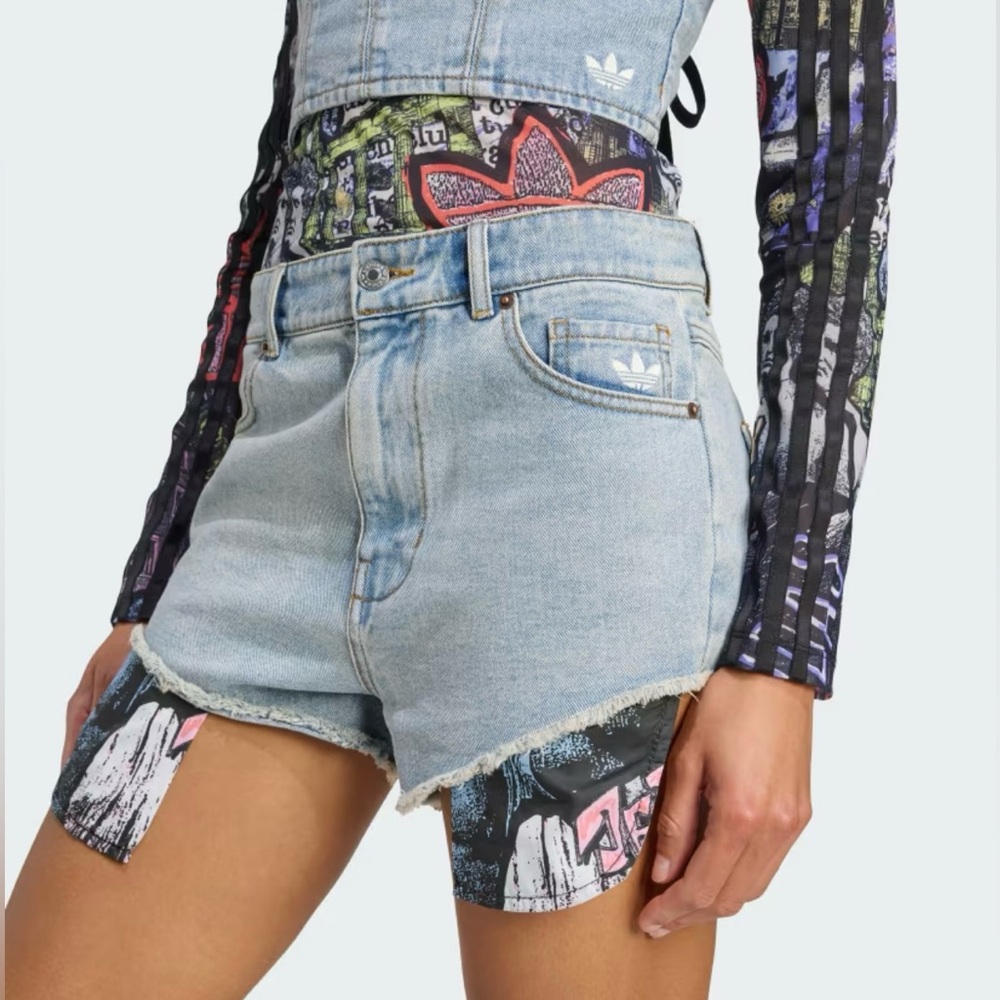 ADIDAS X JEREMY SCOTT DENIM SHORTS, brand new with tag, size 26